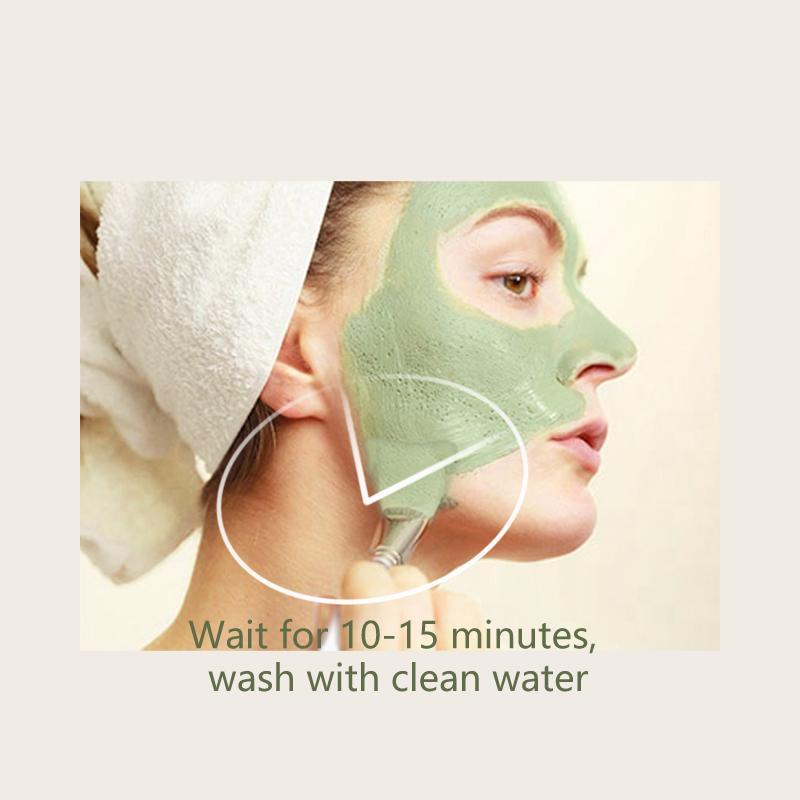 Moisturizing Face Mask with Brush, Mung Beans Extract Mud Mask with Spatula, Facial Gel Mask Refines Lines, Pores Cleaning Gel Mask, Facial Cream Mask