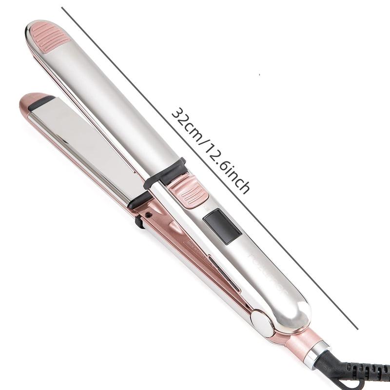 2 in 1 Hair Straightener & Hair Curler, 1 Box Fast Heating Hair Straightener, Professional Hair Styling Tool for Women & Girls