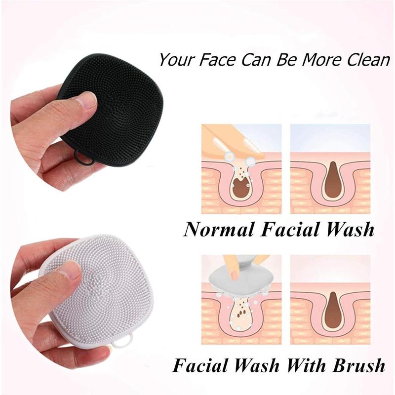 Face Scrubber, Silicone Face Scrubber for Men, Facial Cleansing Brush Silicone Face Wash Brush Manual Waterproof Cleansing Skin Care Face Brushes for Cleansing and Exfoliating