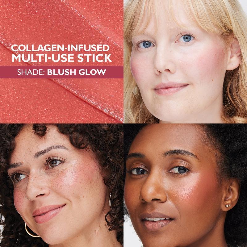 CollagenBounce Stick, Collagen-Infused Multi-Use StickInstant Hydration Skincare Smooth Brush Moisturizer Comfort