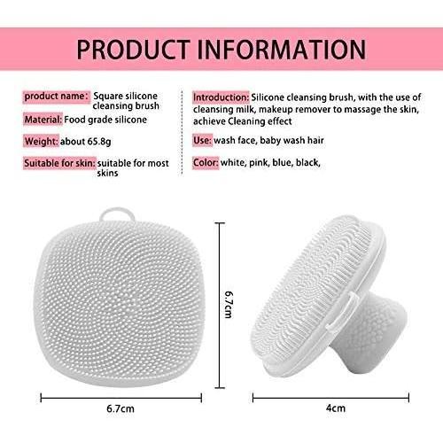 Face Scrubber, Silicone Face Scrubber for Men, Facial Cleansing Brush Silicone Face Wash Brush Manual Waterproof Cleansing Skin Care Face Brushes for Cleansing and Exfoliating