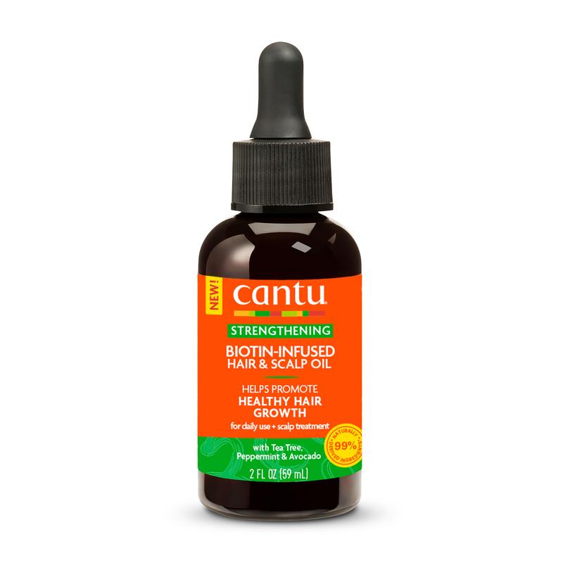 Cantu Biotin-Infused Strengthening Hair & Scalp Oil, 2 fl oz - Promotes Healthy Hair Growth