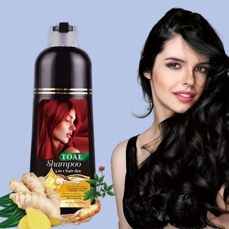 TOAE Black hair dye, herbal, suitable for both men and women, 100% covers white hair Haircare