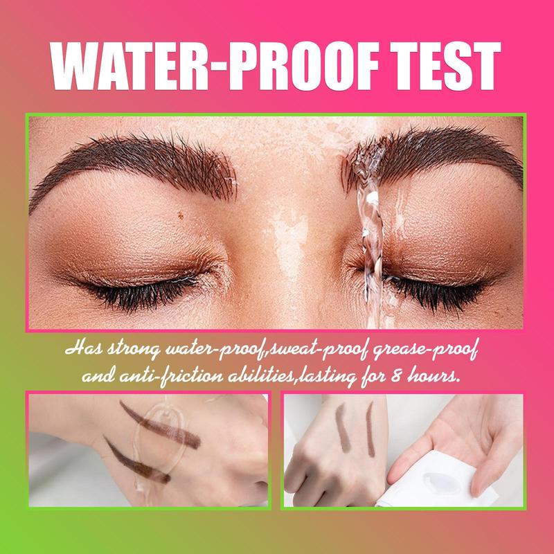 Waterproof Eyebrow Dye Kit, 1 Count Eyebrow Dyeing Kit with Brush & Eyebrow Card, Long Lasting Eyebrow Makeup Tool for Women