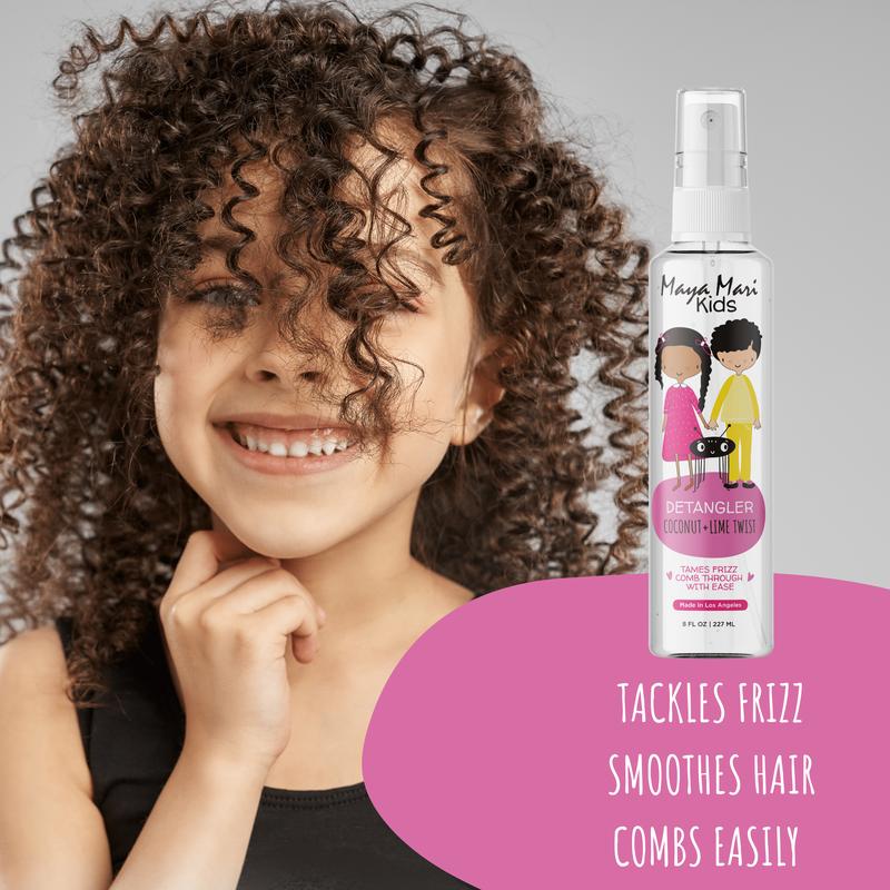 Maya Mari Kids Detangler, with Argan Oil, Coconut Oil, and Lime Oil, 8 oz Haircare Moisture