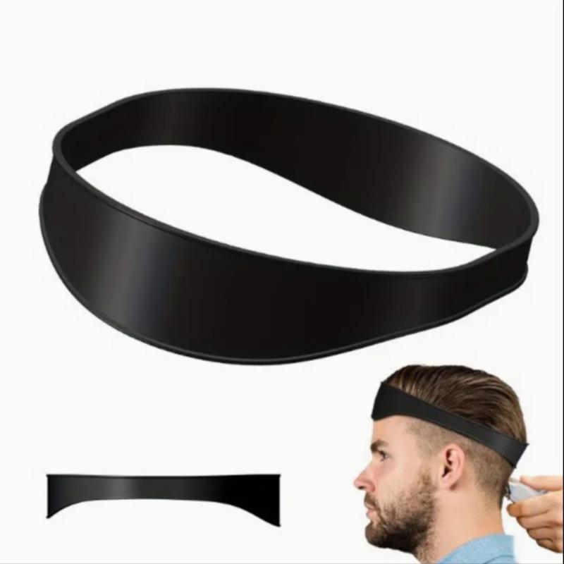 Curved Silicone Hair Band, 1 Count Hair Cutting Tool, Hair Cutting Guide, Heatless Styling Tool for Men & Women