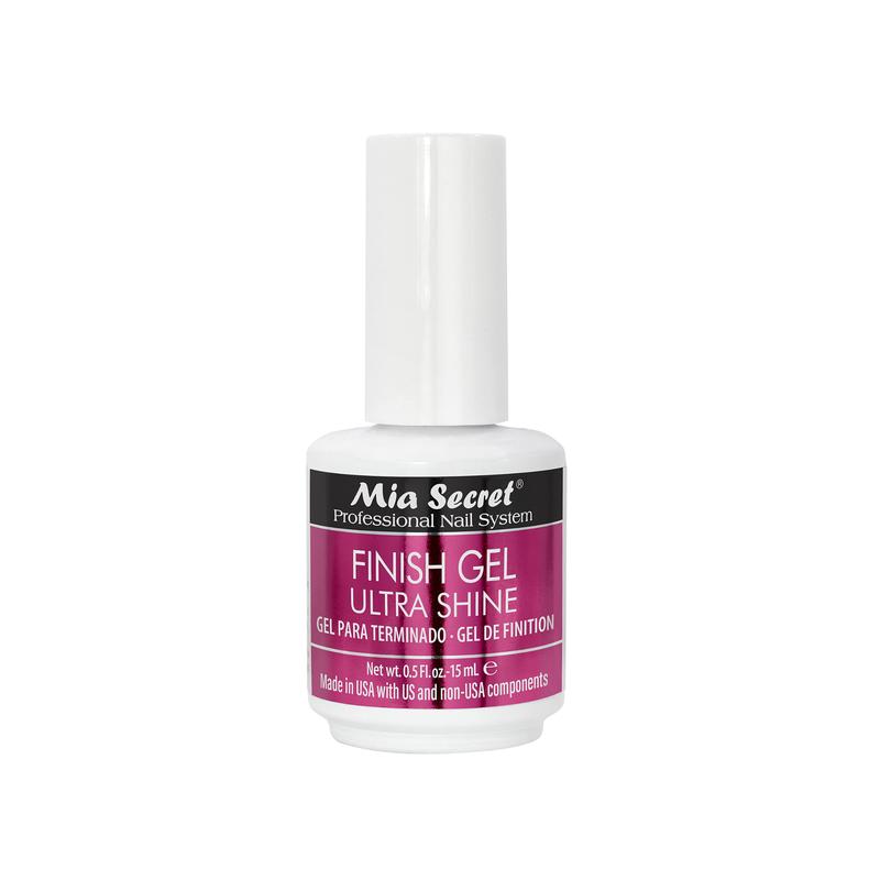 Mia Secret UV Finish Gel 15 ml - Professional High Gloss Gel Top Coat for Enhanced Acrylic Nails Finish Nail Art Nail Care