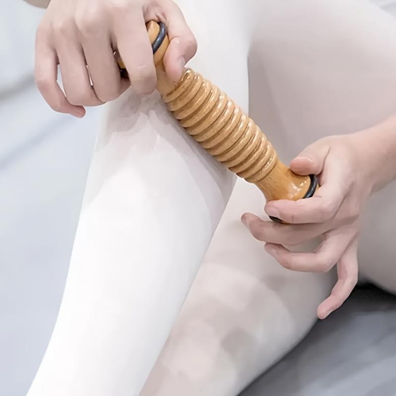 [Customer Favorite] Wooden Foot Roller Massager - Reflexology Relief and Relaxation Tool, Spa-grade treatment for feet and back, formaldehyde-free