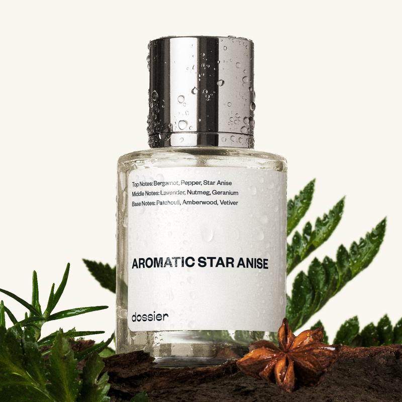 Aromatic Star Anise, Dossier, Men, 50ml, Eau De Parfum, Bergamot, Star Anise, Lavender, Geranium, Patchouli, Amberwood, Vetiver