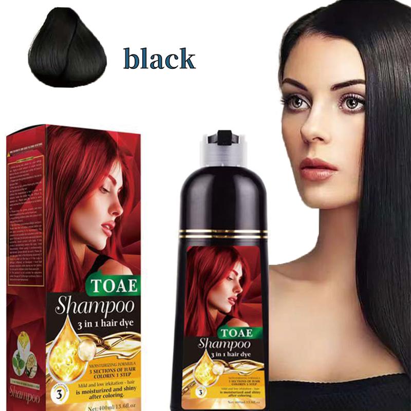 TOAE Black hair dye, herbal, suitable for both men and women, 100% covers white hair Haircare