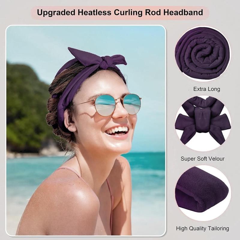 Heatless Hair Curling Tool, 1 Box Soft Sleeping Curling Headband, Christmas Hair Styling Accessories for Women, Fall Gift, Hair Accessories, Greenlandic Curl