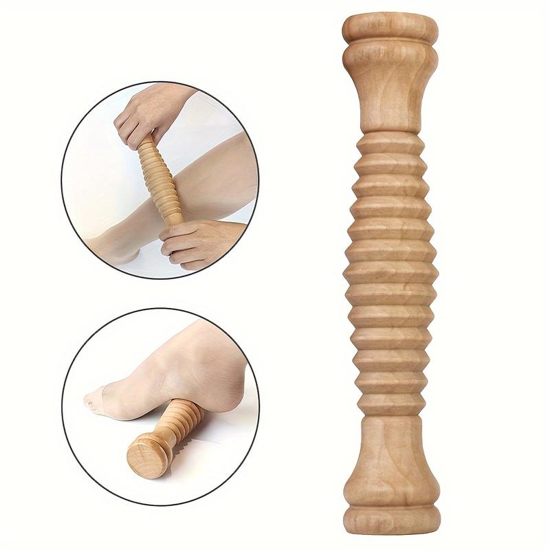 [Customer Favorite] Wooden Foot Roller Massager - Reflexology Relief and Relaxation Tool, Spa-grade treatment for feet and back, formaldehyde-free