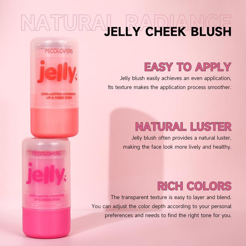 Waterproof Jelly Blush Stick, 1 Count Moisturizing Blush, Natural Look Lightweight Blush, Soft Color Shadow, Makeup Products, Suitable for All Skins, Christmas Gift