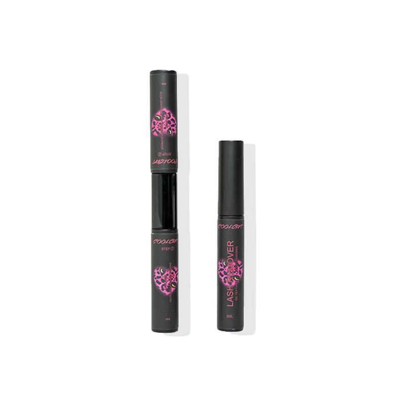 Coolcat Cluster Lash Bond and Remover for Individual Lashes, Lash Bond Micro-Wand&Long Lashing and Lash Bond Accelerate The Dry Time&Water-Proof Super Strong Hold 48 Hours4ML,Fast Removal with No Residue Oil Texture Deep Cleansing5ML Luxury Makeup Mascara