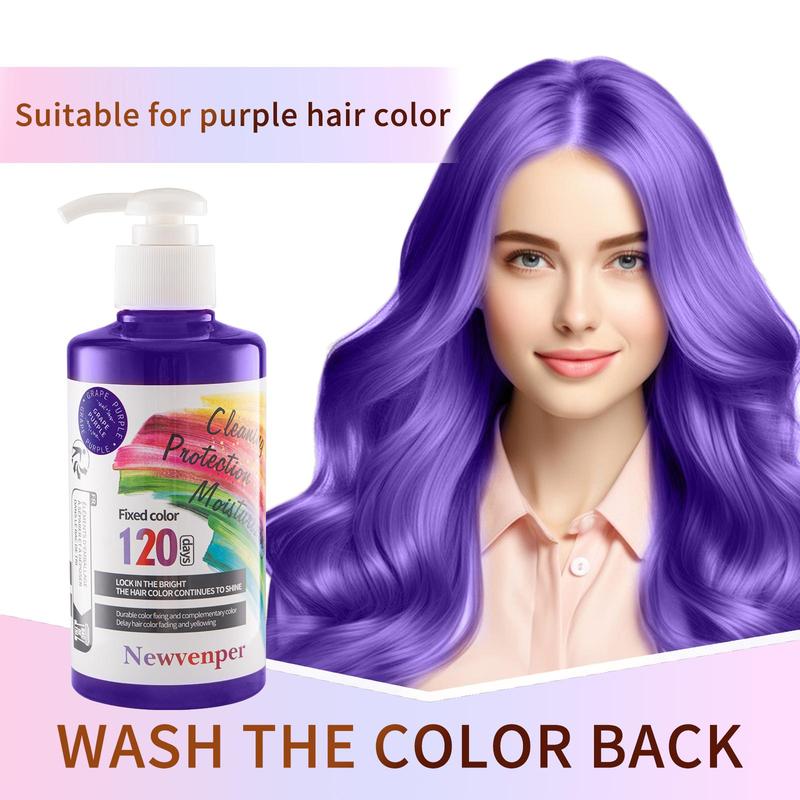 Color Fixing Shampoo, Durable Hair Dye Care and Complementary Color, Gentle Clean, Moisturizing and Nourishing, Smooths & Shines Hair Color Protecting Shampoo