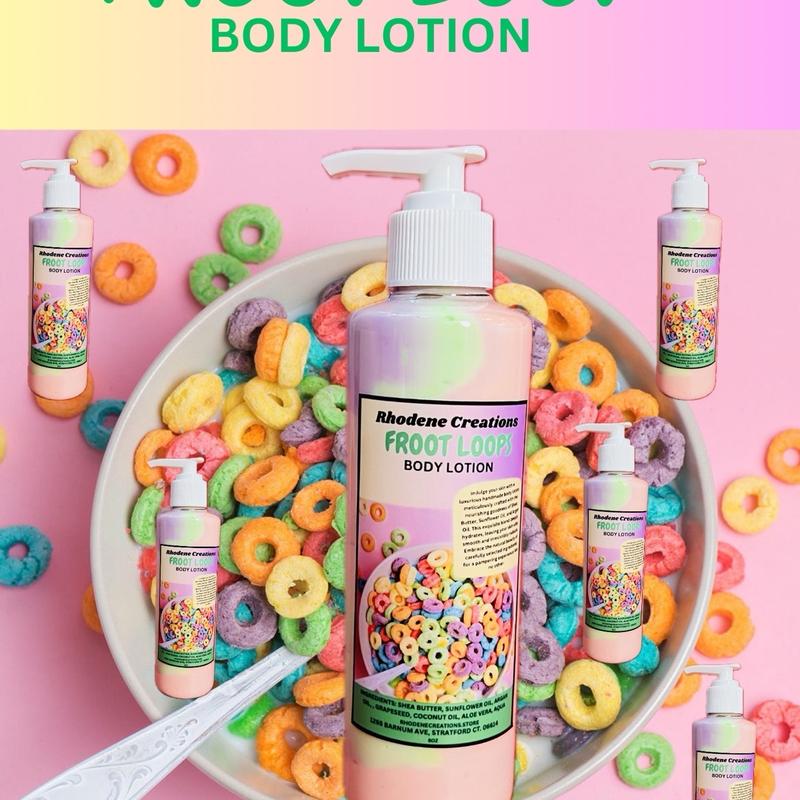 Froot Loops Body Lotion Body Care Moisturize Sunflower Apricot Argan Argan Oil Blend Nourishing Scent