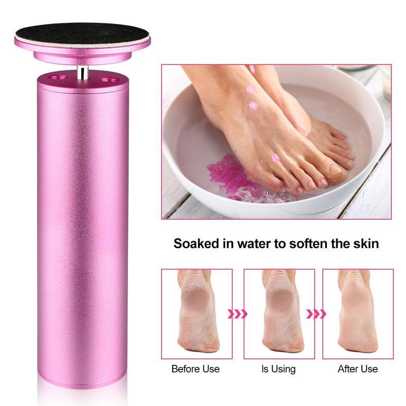 BEST GIFT,Electric File For Feet,with 60pcs Round Foot File Sandpaper,Callus Remover Tool for Home & Nail Salon,Personal Care Accessories for Men & Women,Callus Remove Hard Dry Dead Skin Nail Art Cutics,Winter & New Year Gift