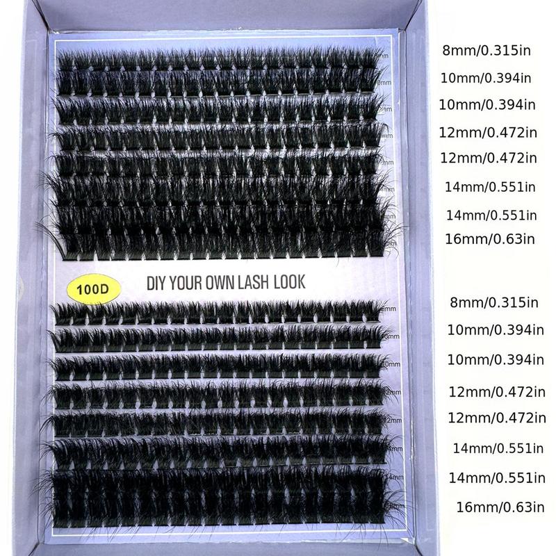 Mixed Length Individual False Eyelashes, 1 Box Natural Look Eyelash Extensions, Self Grafting Curl Eyelashes, Eye Makeup Enhancement False Eyelashes, Christmas, Christmas Gift