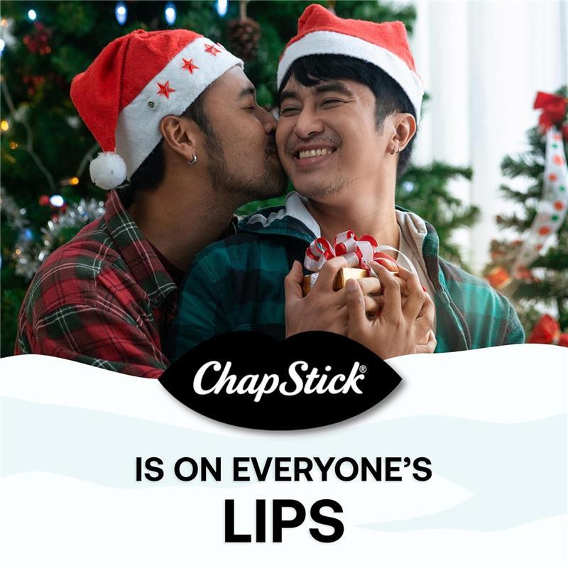 ChapStick Classic Collection Lip Balm Holiday Gift Set - 5 Flavors: Original, Spearmint, Cherry, Strawberry - Smooth