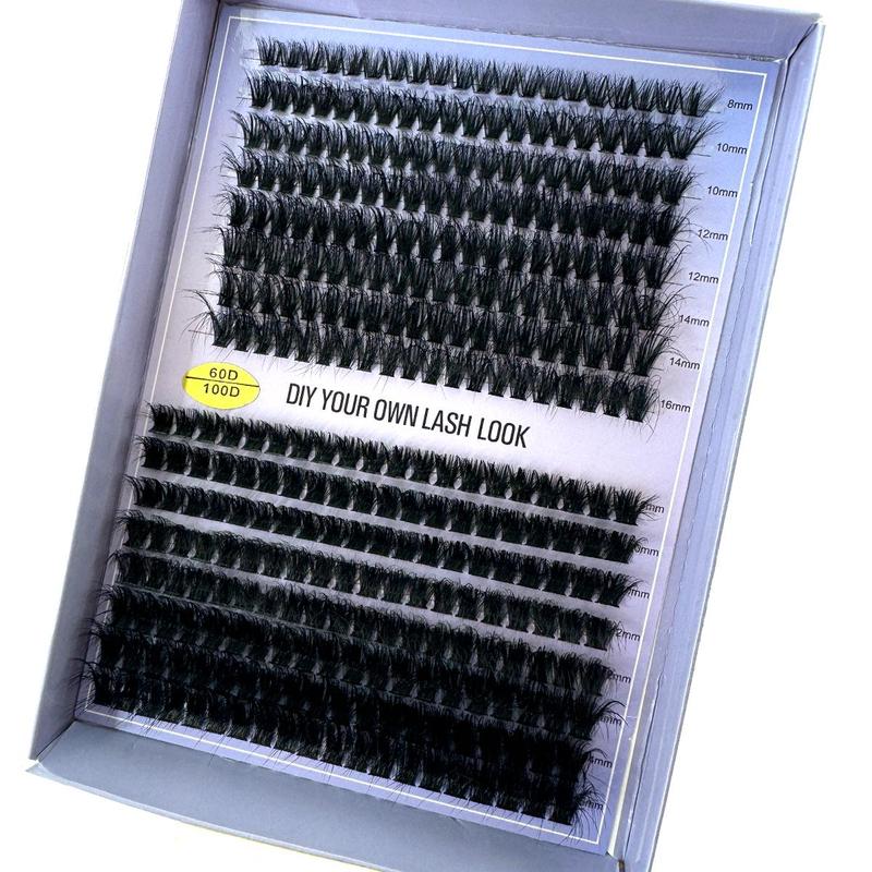 Mixed Length Individual False Eyelashes, 1 Box Natural Look Eyelash Extensions, Self Grafting Curl Eyelashes, Eye Makeup Enhancement False Eyelashes, Christmas, Christmas Gift