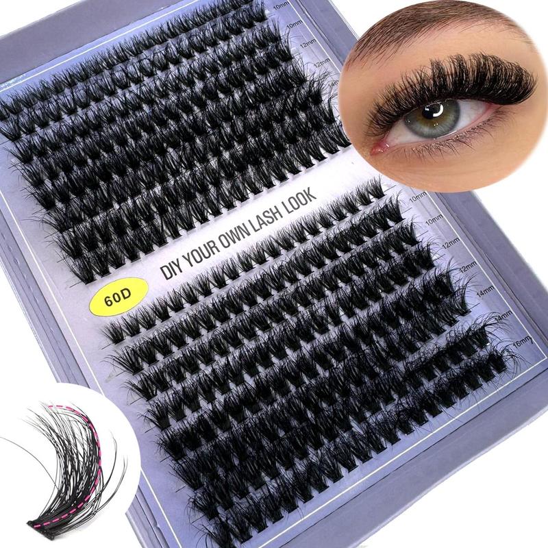 Mixed Length Individual False Eyelashes, 1 Box Natural Look Eyelash Extensions, Self Grafting Curl Eyelashes, Eye Makeup Enhancement False Eyelashes, Christmas, Christmas Gift