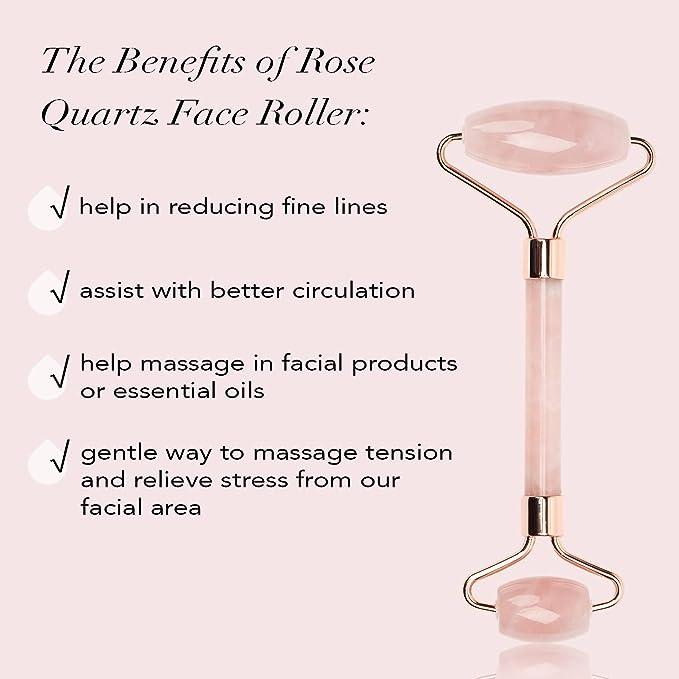 Rose Quartz Facial Roller Luxury Skincare