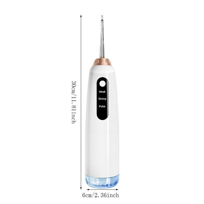 Portable Electric Toothbrush, 1 Set 300ml Electric Toothbrush with 4pcs Replacement Nozzle, Oral Irrigator for Travel, Dental Care Tool