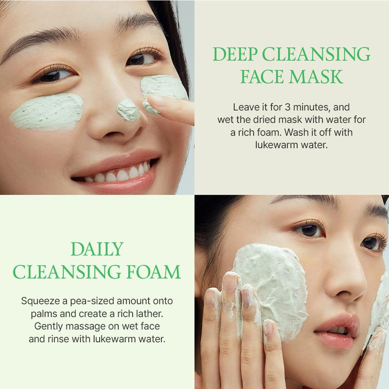 [FULLY Official Shop] Green Tomato Basic Pore Cleansing Bundle (Clay Mask Cleanser + Toner) K beauty Moisture Skincare Moisturizer Vegan Mild Pore Exfoliation Blackhead