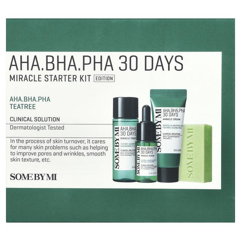 SOME BY MI AHA.BHA.PHA 30 Days Miracle Starter Kit Edition, 4 Piece Kit