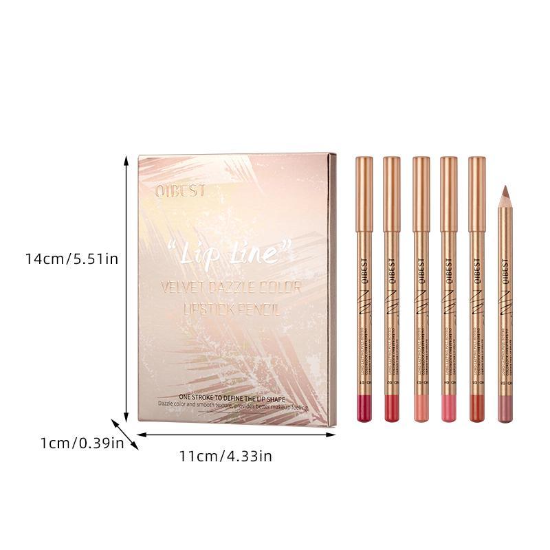 Long Lasting Lip Liners, Eid al-Adha, 12pcs set Tinted Lip Liners, Easy Coloring Lip Liner Pens, Moisturizing Matt Finish Lip Liners