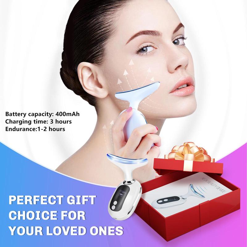 Comfort Neck Skin Lifting Massager, 1 Count Durable Neck Massager, Face Massager, Heating Facia Skin Care Tools, IPL Neck Beauty Instrument, Christmas Gift