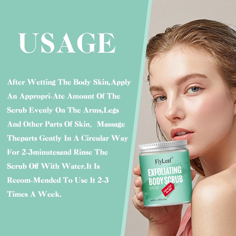 Exfoliating Body Scrub 320g Moisturizes the skin, deeply cleans dirt and old cuticles, improves skin softness and relaxation, and makes the skin smooth, delicate and beautiful