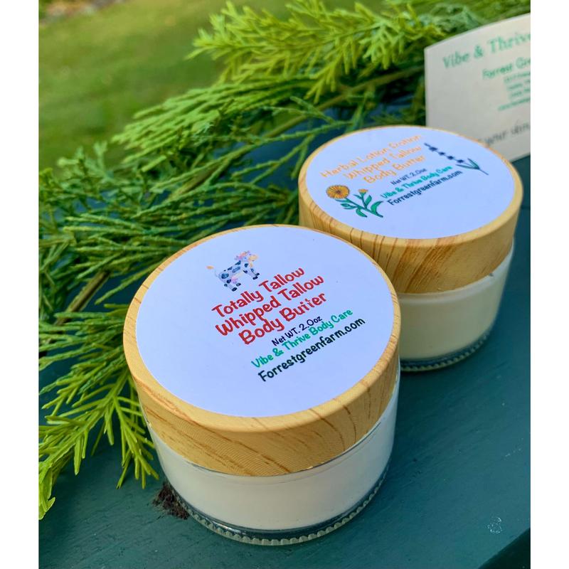 Winter Whipped Tallow Body & Face Butter Set - Grass-Fed Tallow, All-Natural Ingredients