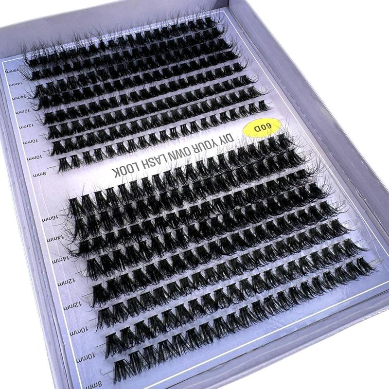 Mixed Length Individual False Eyelashes, 1 Box Natural Look Eyelash Extensions, Self Grafting Curl Eyelashes, Eye Makeup Enhancement False Eyelashes, Christmas, Christmas Gift