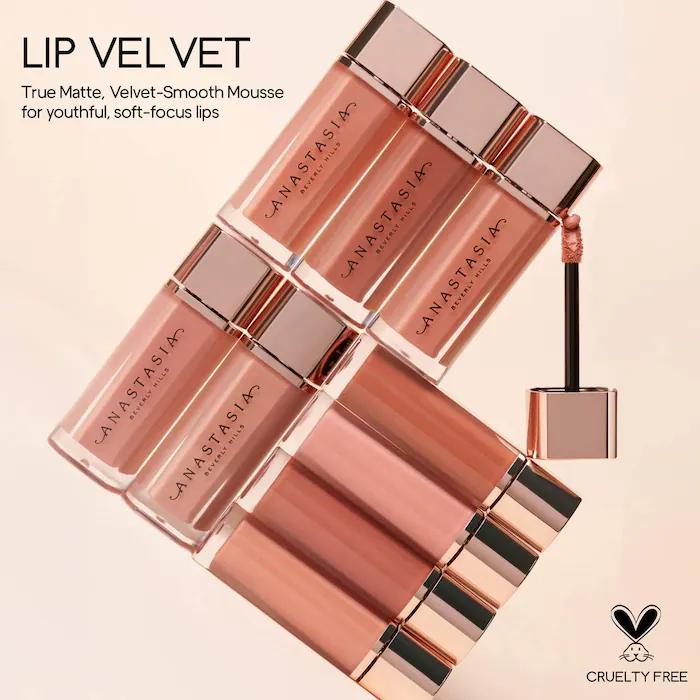 Velvet Lip Liquid Lipstick in Rosy Mauve Shade for Long-lasting Gloss - Lipgloss Makeup Matte