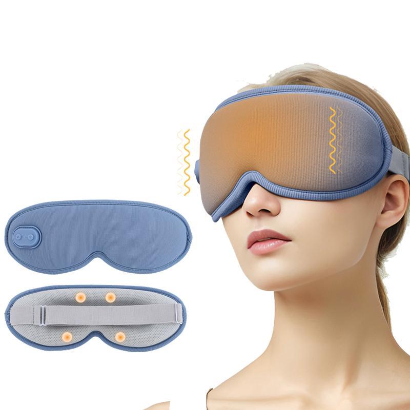 3-level Graphene Heating Eye Massager, 1 Box Rechargeable Eye Massage Mask with 5 Vibration Modes, Facial Massager, Electric Massager, Eye Care Machine for Women & Men