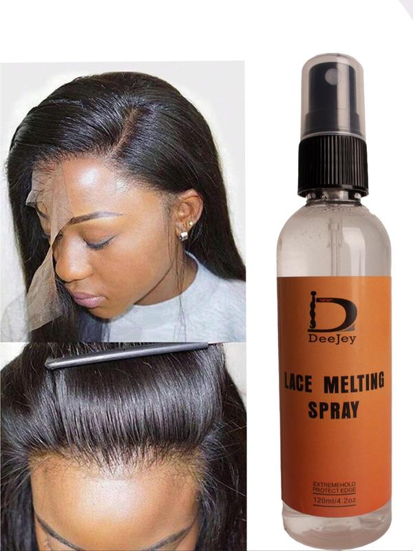 120ml Lace Melting Spray, Natural Hair Styling Spray with Quick Drying Formula, Wig Melting Spray Perfect for Daily Wig Application