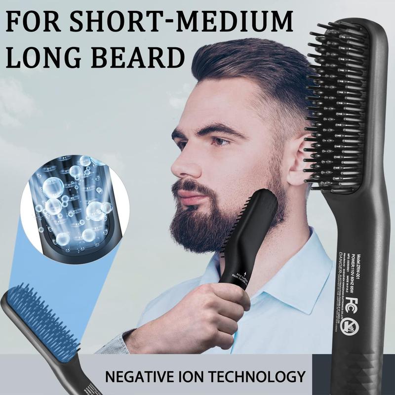 Beard Kit,Beard  Kit,w Beard Straightener,Beard Oil,Beard Balm,Beard Comb,Beard Scissor,Razor & Brush Stands,Bag,E-Book,Beard Care Christmas Dad Gifts for Men Him Father