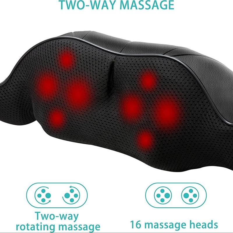 Portable Neck Massager, 3D Deep Tissue Neck Massage Pillow, Personal Body Care Massage Tool for Home, Office and Car