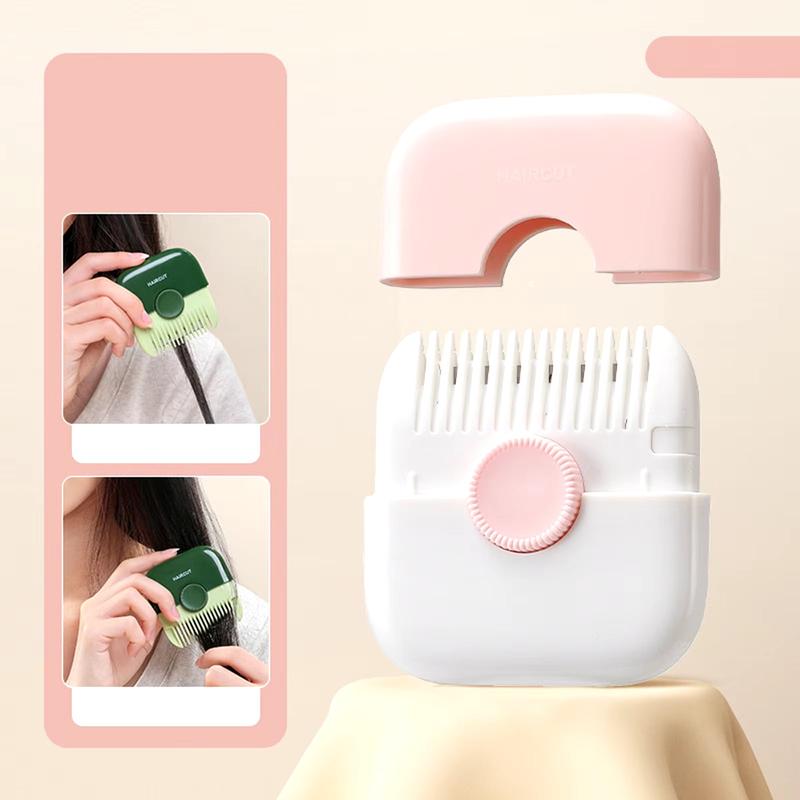 Mini Hair Cutting Comb Professional Portable Trimming Split Ends Hair 2 in 1Thinning Hair Trimmer Girl Hairdressing Razor Tool