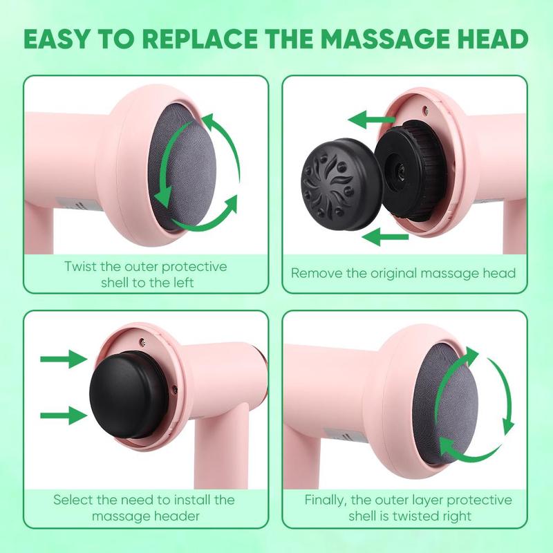 Electric Body Massager, 1 Piece Multifunctional Handheld Muscle Massager, Professional Massage Devices for Men & Women