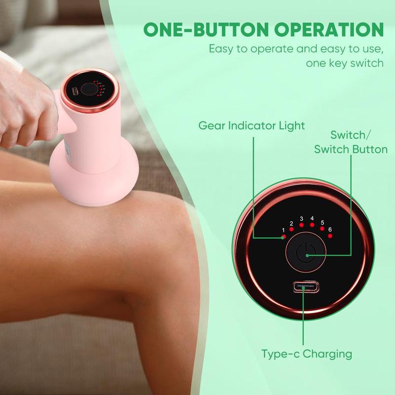 Electric Body Massager, 1 Piece Multifunctional Handheld Muscle Massager, Professional Massage Devices for Men & Women