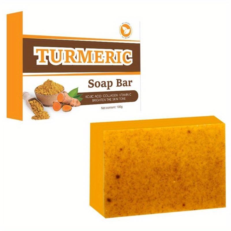 Turmeric Soap Bar, Exfoliating Body Wash Soap, Body Care Soap for Women & Men