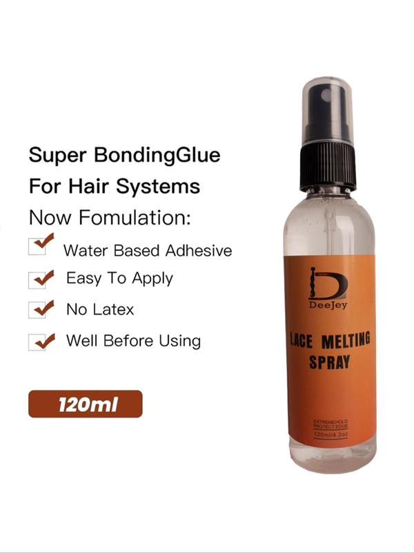 120ml Lace Melting Spray, Natural Hair Styling Spray with Quick Drying Formula, Wig Melting Spray Perfect for Daily Wig Application