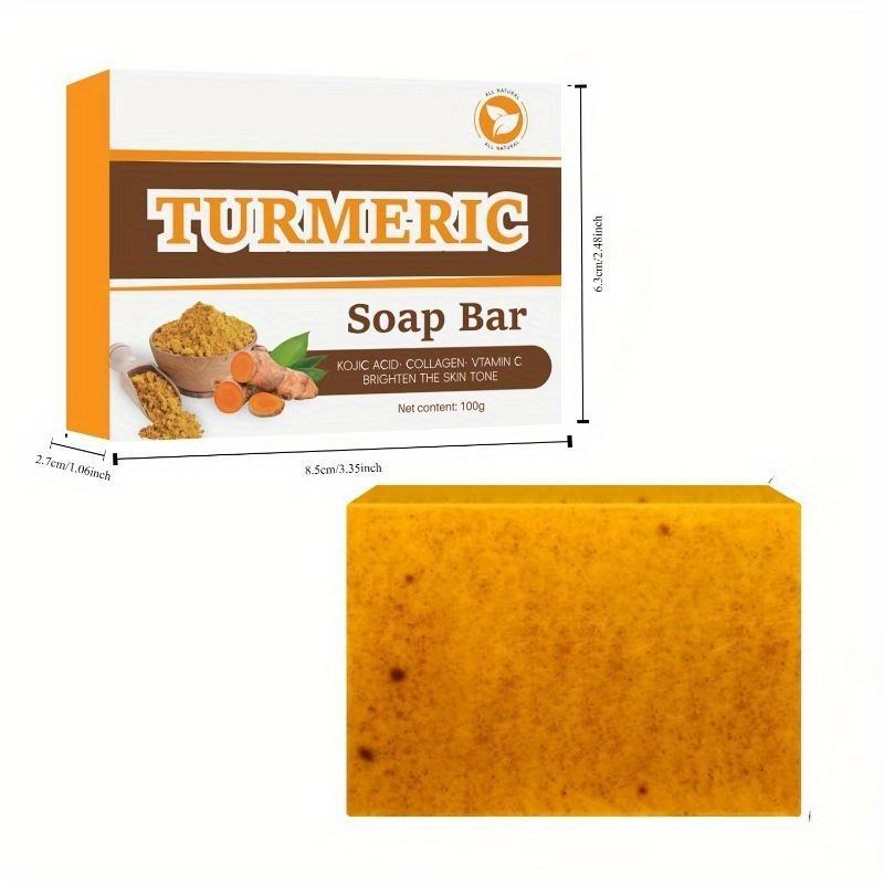 Turmeric Soap Bar, Exfoliating Body Wash Soap, Body Care Soap for Women & Men