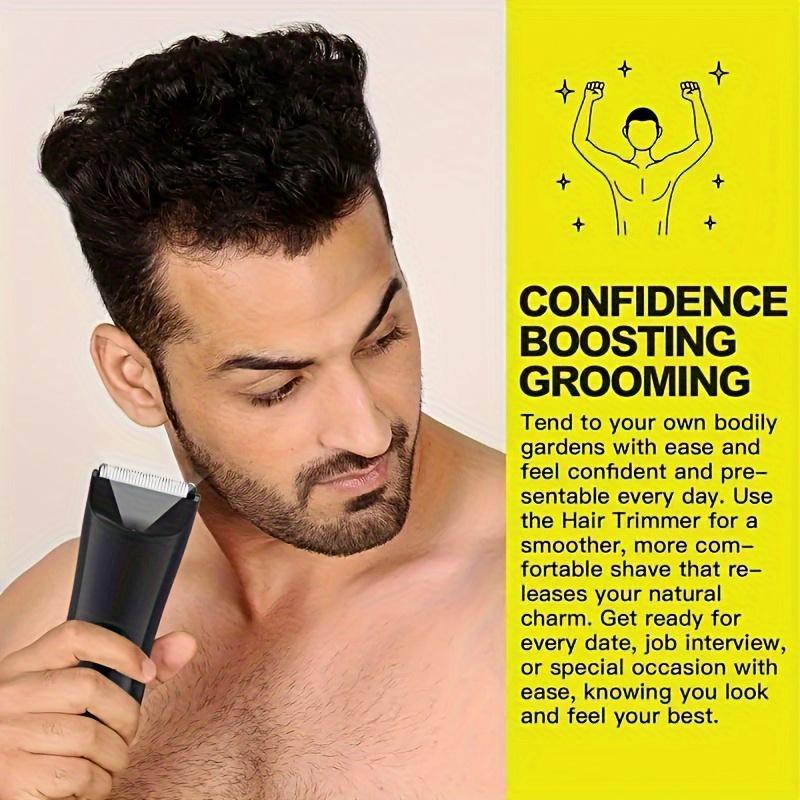 Mens Grooming Trimmer - Advanced Electric Shaver for Body Hair, Inguinal, and Pubic Areas with Durable Ceramic Blade for Smooth Shaving - Perfect Gift Idea for Men, Designed for Male Hygiene and Grooming Suitable for Ages 14+