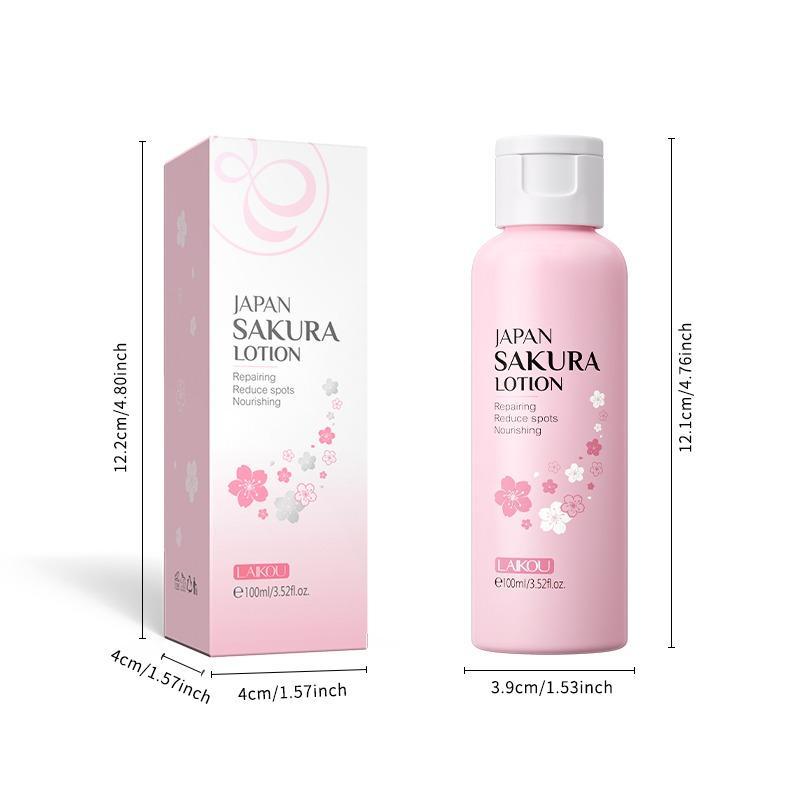 Hydrating Japanese Cherry Blossom Body Lotion, Comfort Natural Moisturizer Skin Care Cream, Moisturizing Face Lotion, Body Care Nourishing Lotion