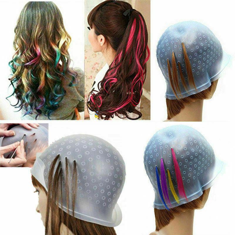 Silicone Hair Dying Hat, 1 Count Heatless Hair Dying Cap, Professional Hair Styling Accessories For Women & Men