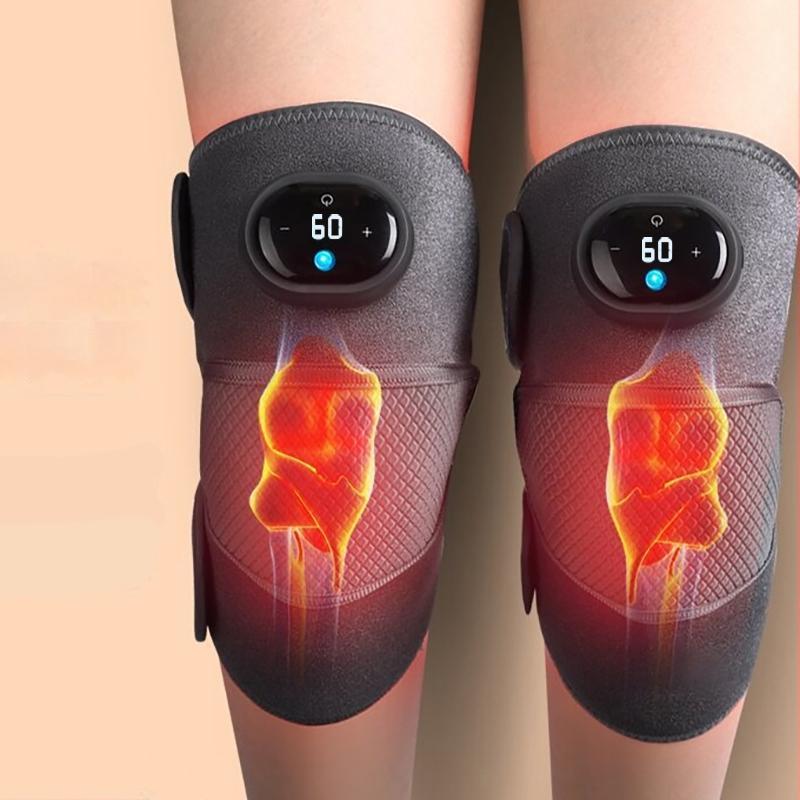 Heating Knee Pad, 1 Count Portable Electric Vibrating Knee Massager, 3 Speed Heating Shoulder Pad, Temperature Adjustable Heating Elbow Pad