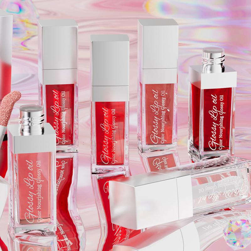 3PCS Lip Gloss,Set-C Hydrating Plumping Lip Oil For Lipstick Lipgloss Tinted Lips Glow(8ml)